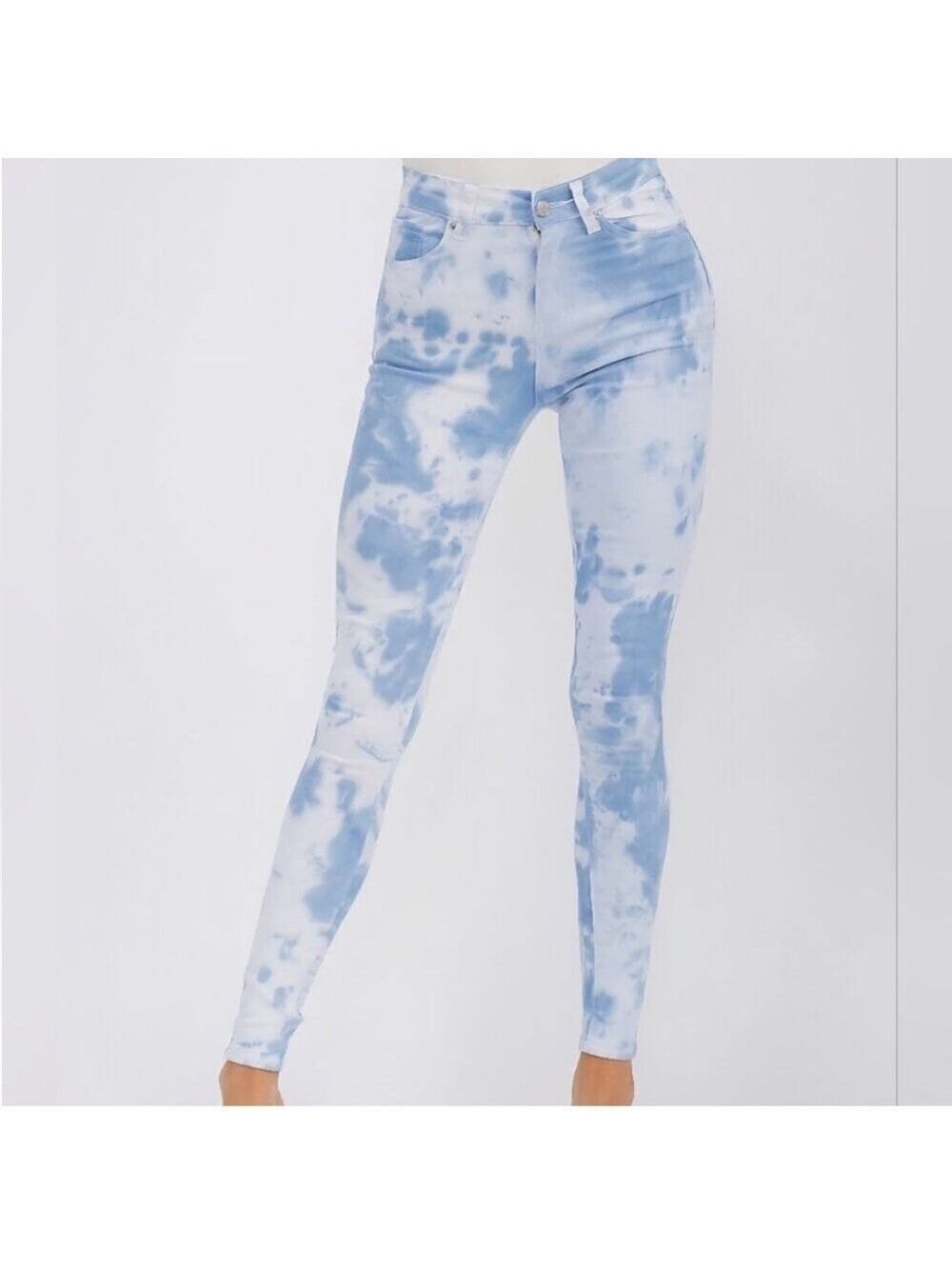 NINA ROSSI Tie Dye High Rise Jeans - Picture 2 of 12